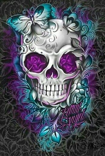 Diamantmaleri Blomst Sommerfugl Kranie - SEOS Shop ®