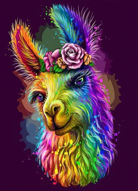 Diamantmaleri Sjov Lama - SEOS Shop ®