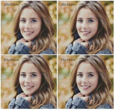 Specialfremstillet diamantmaleri 3 Luik - Upload dit eget foto