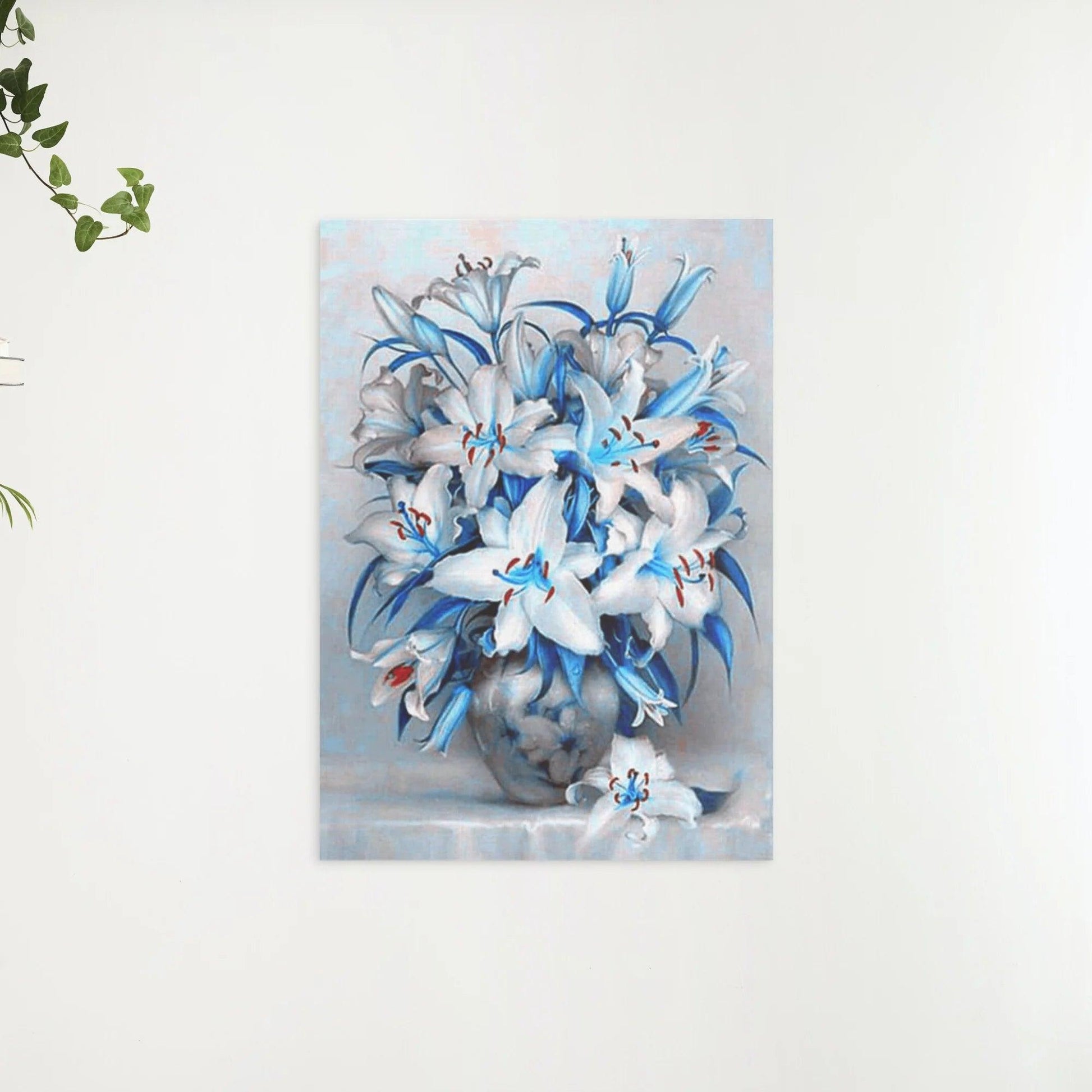 Diamantmaling Blå Blomster - SEOS Shop ®