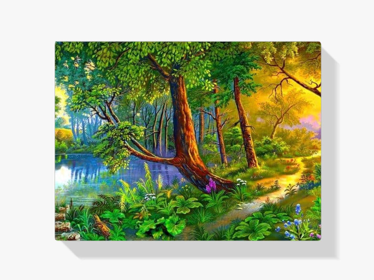 Diamantmaling Træ ved vandet – SEOS Shop ®