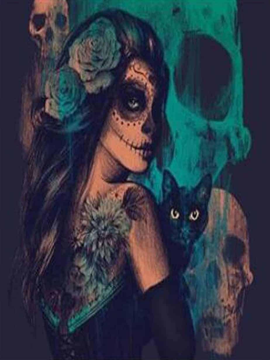 Diamantmaling Mørk Dame Komplet - SEOS Shop®