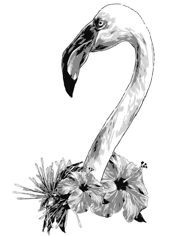 Diamantmaleri - Flamingohoved - SEOS®