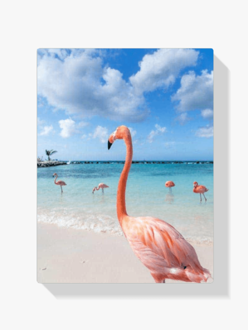Diamantmaling Flamingoer på stranden - SEOS Shop ®