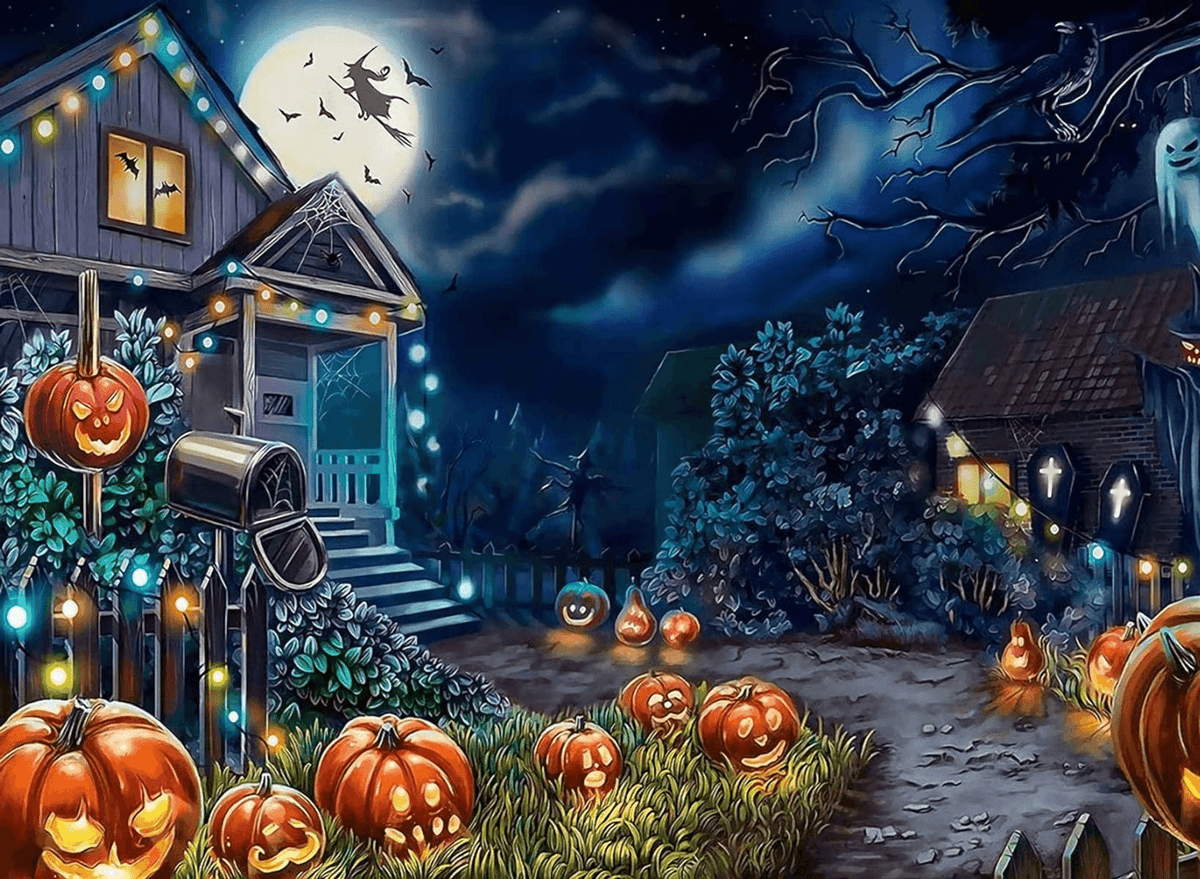 Diamantmaling Halloween Hus - SEOS Shop ®