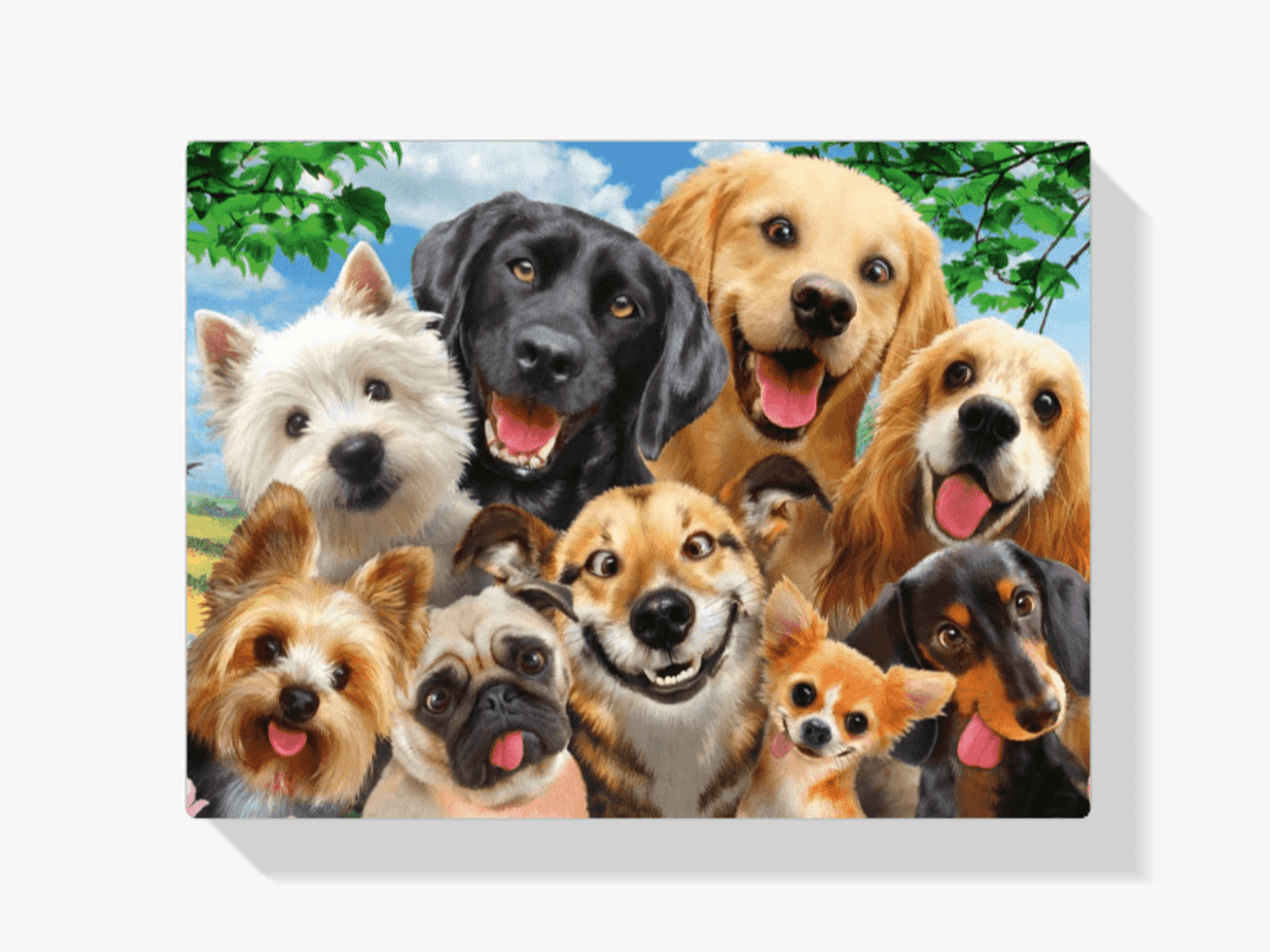 Diamantmaling Hunde Viser Tunge - SEOS Shop ®