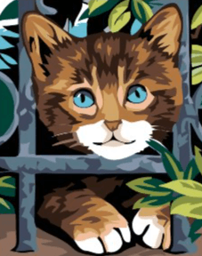 Diamantmaleri - Kat bag hegnet - SEOS®