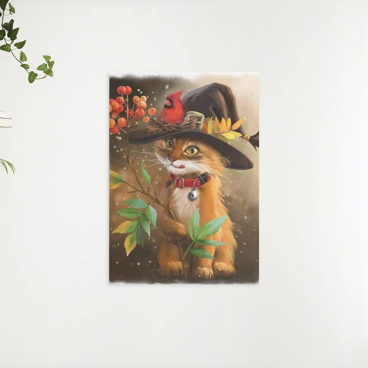 Diamantmaling Kat med Hat - SEOS Shop ®