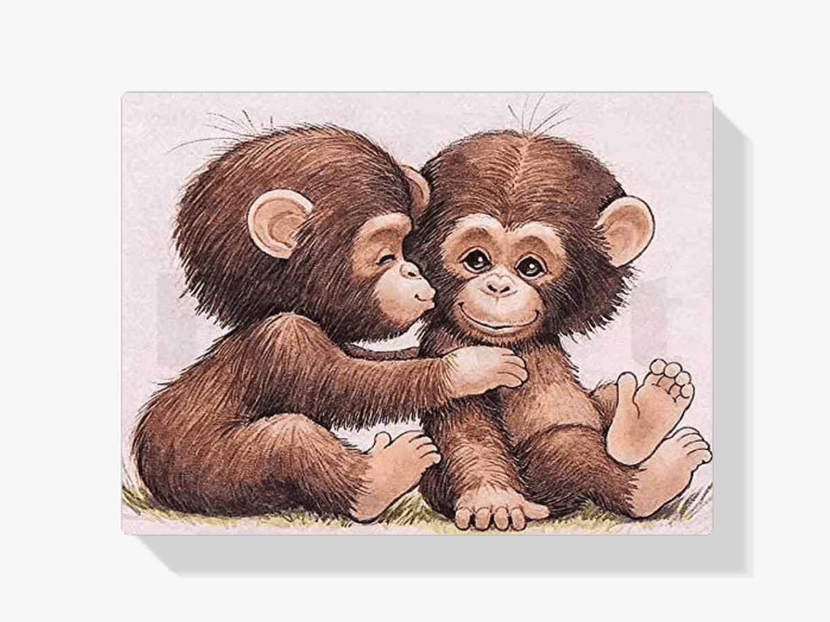 Diamantmaling Små aber – SEOS Shop ®