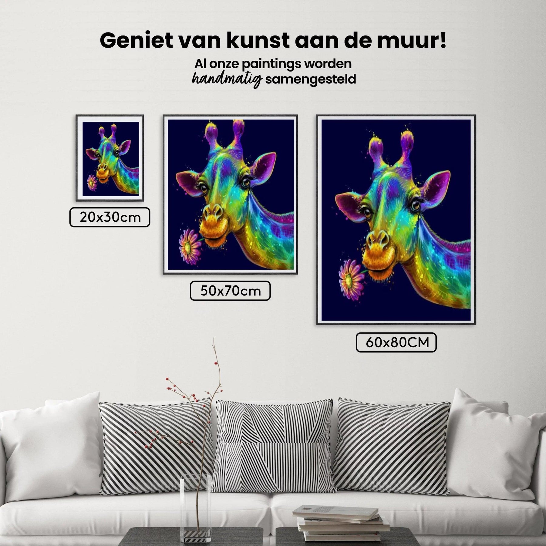 Diamantmaleri Farverig Giraf - SEOS Shop ®