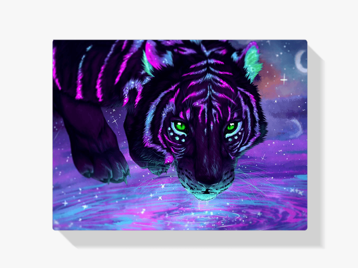 Diamantmaleri Farverig Tiger - SEOS Shop ®