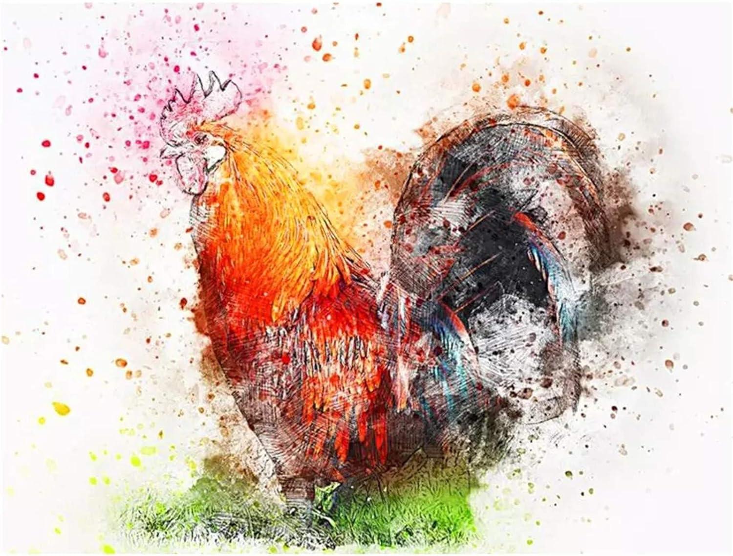 Diamantmaling Farverig Hane - SEOS Shop ®