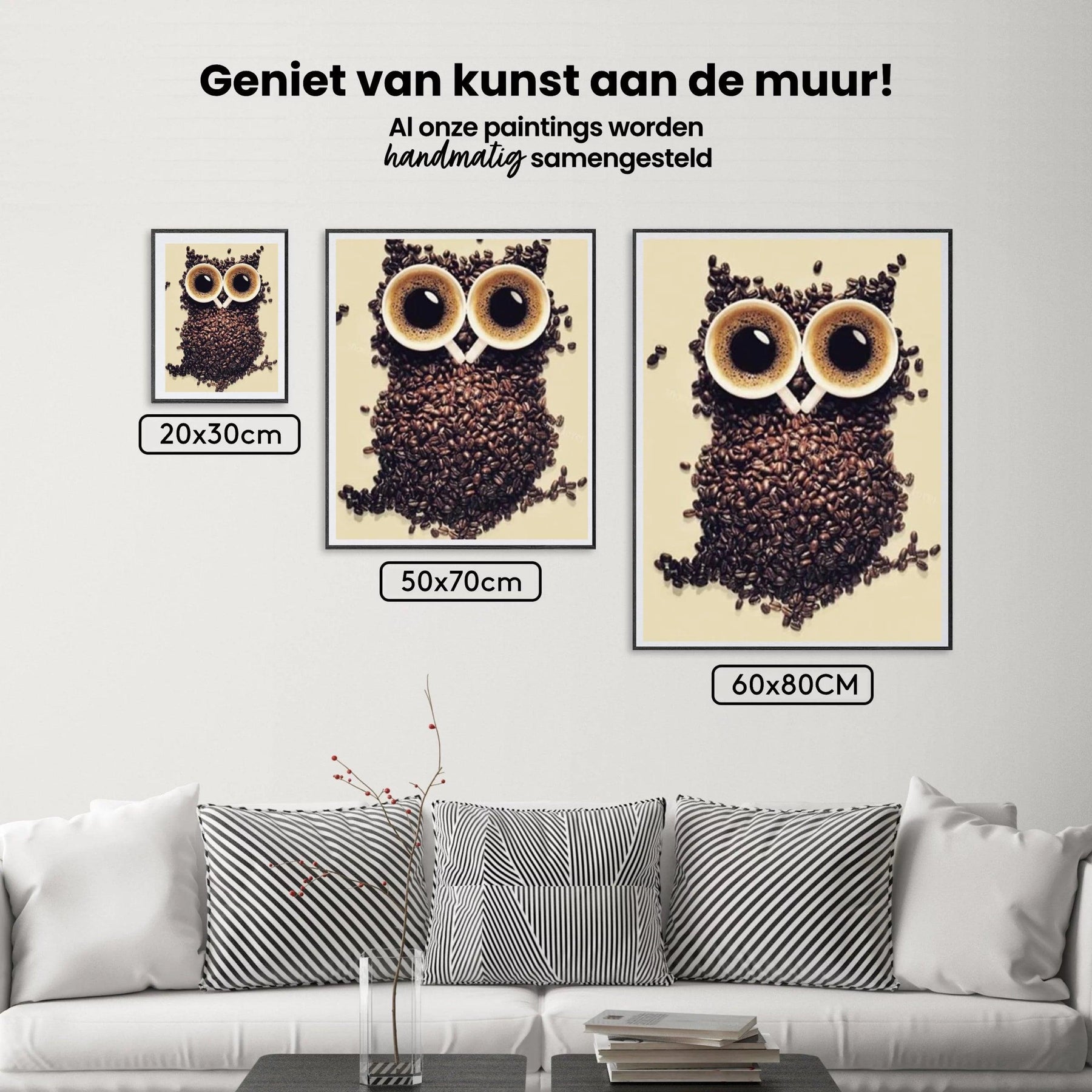 Diamantmaleri Kaffebønne Ugle - SEOS Shop ®