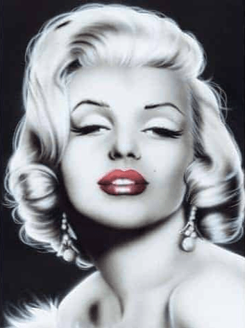 Diamantmaleri Marilyn Monroe i sort-hvid - SEOS Shop ®