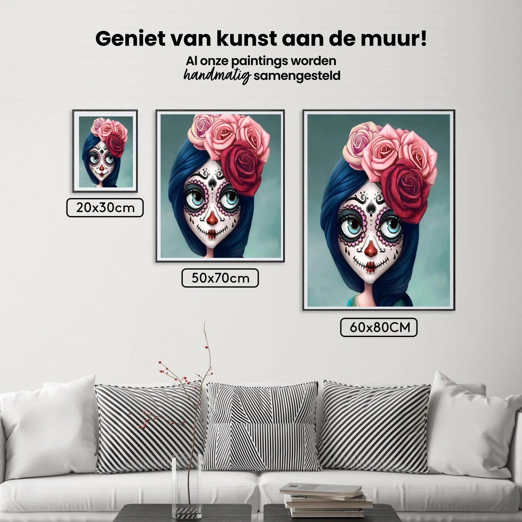 Diamantmaling Pige Med Roser - SEOS Shop ®