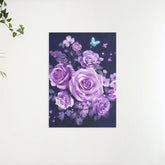 Diamantmalingssæt Lilla Blomster - SEOS Shop ®
