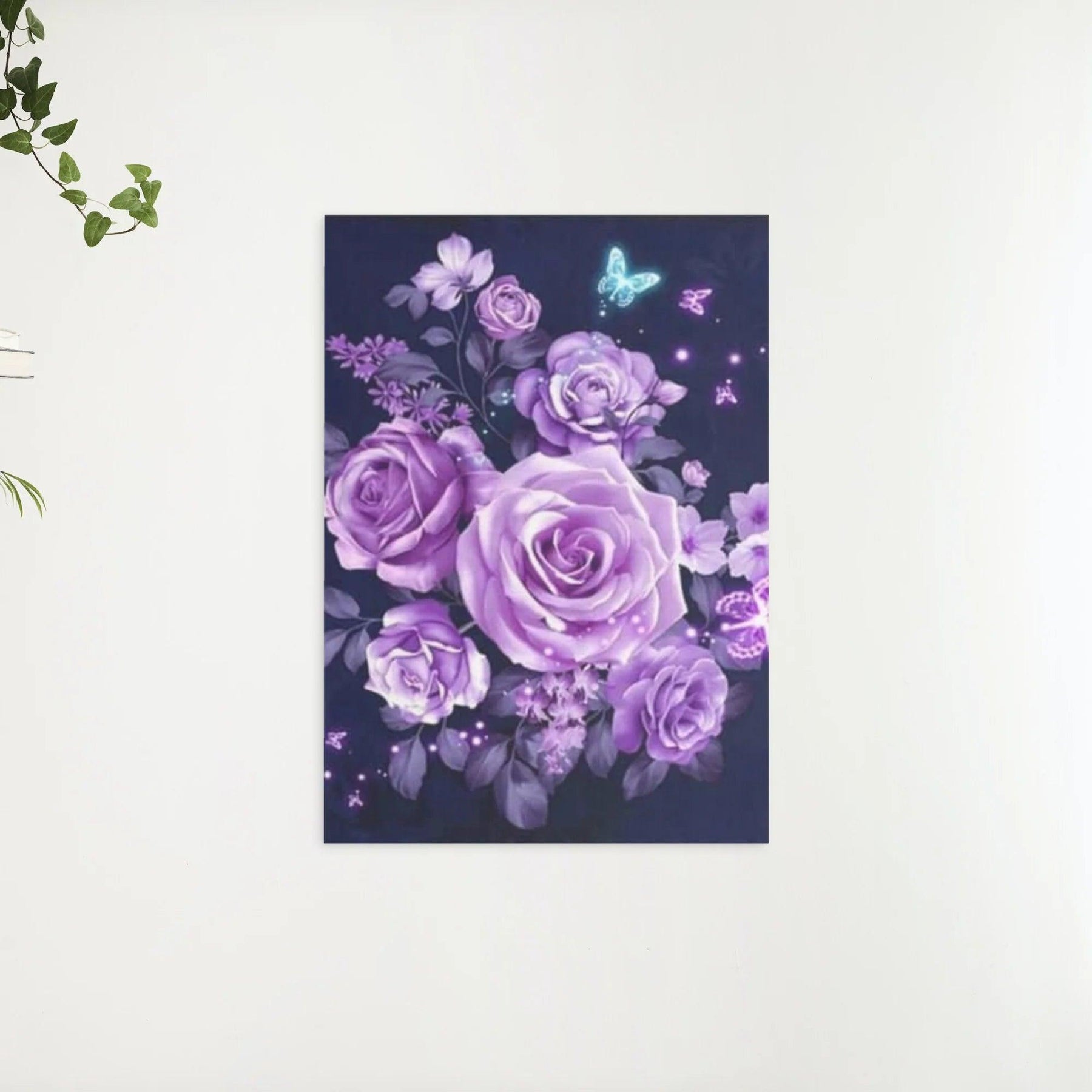 Diamantmalingssæt Lilla Blomster - SEOS Shop ®