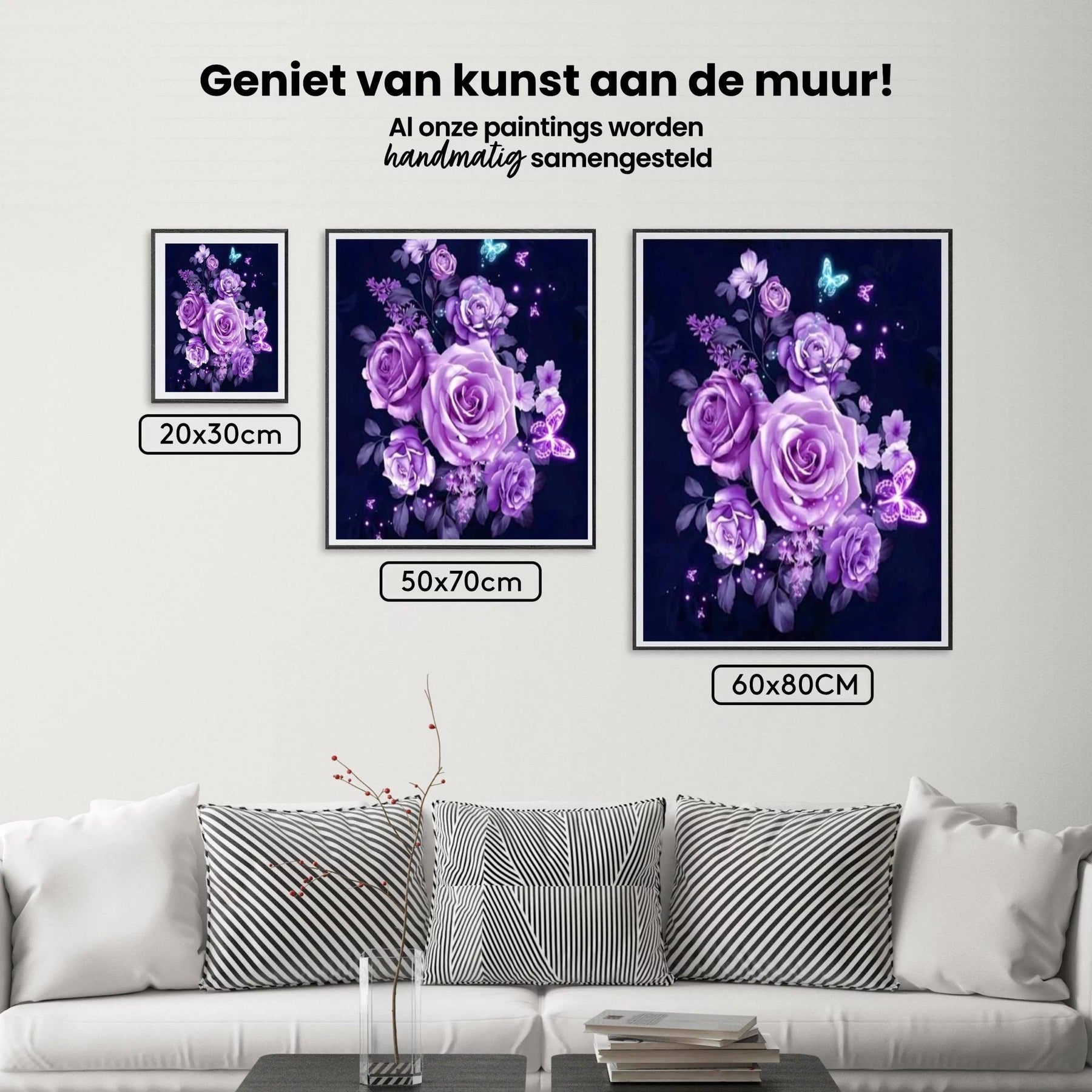 Diamantmalingssæt Lilla Blomster - SEOS Shop ®