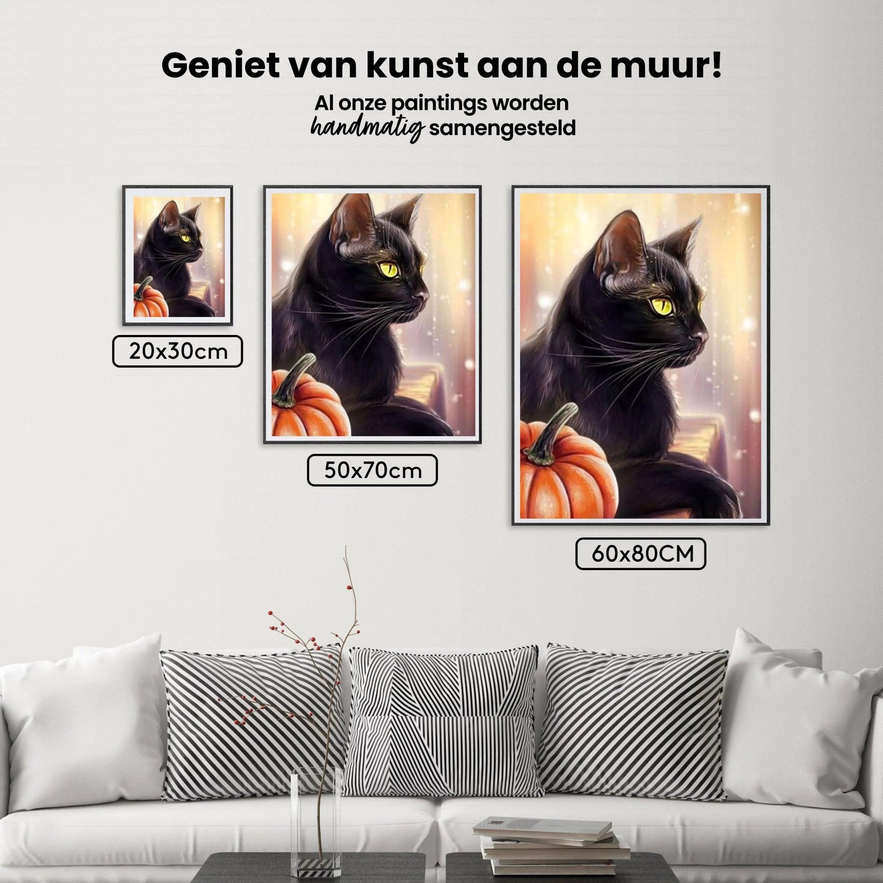 Diamantmaling Græskar og Sort Kat - SEOS Shop ®