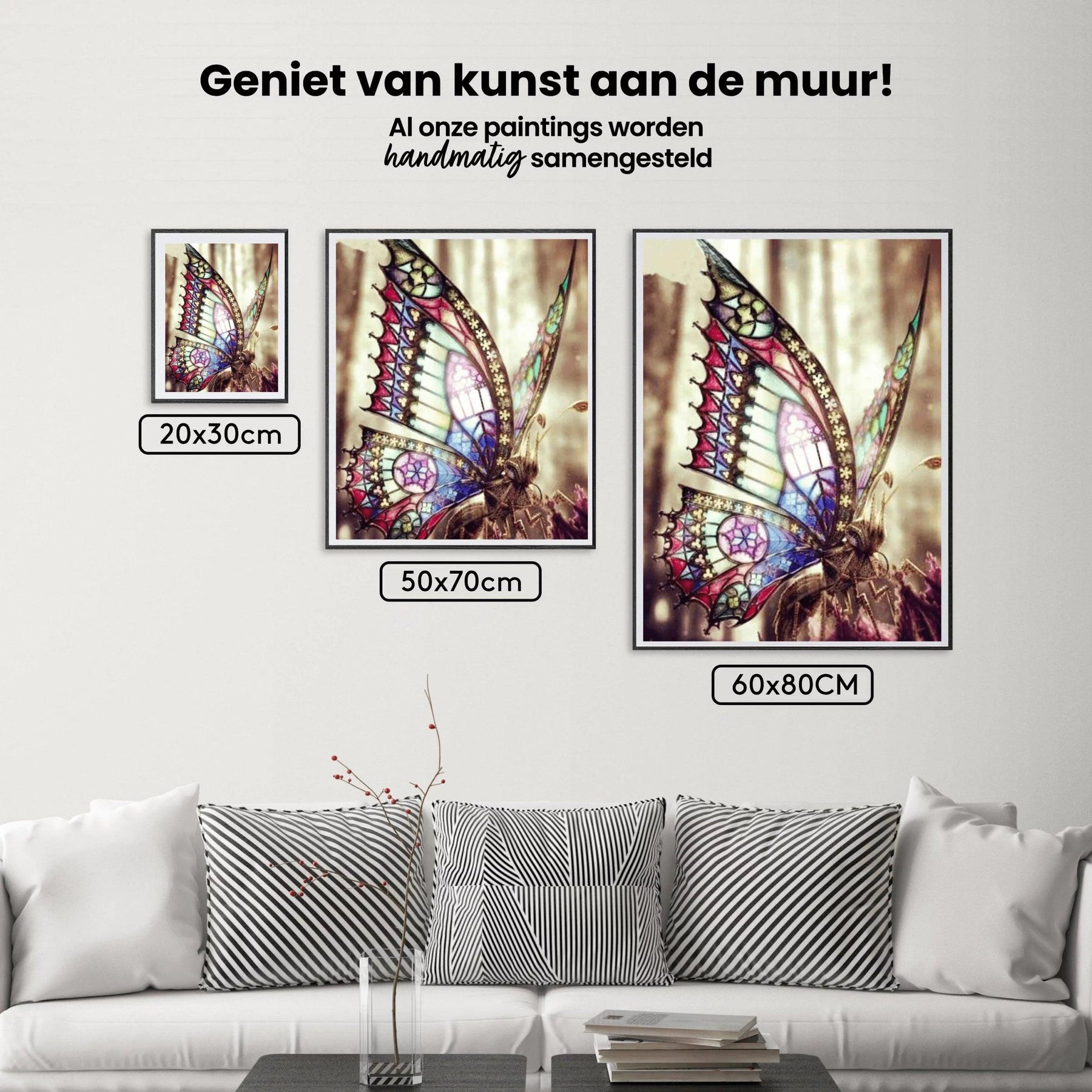 Diamantmaleri Smuk sommerfugl i solen - SEOS Shop ®