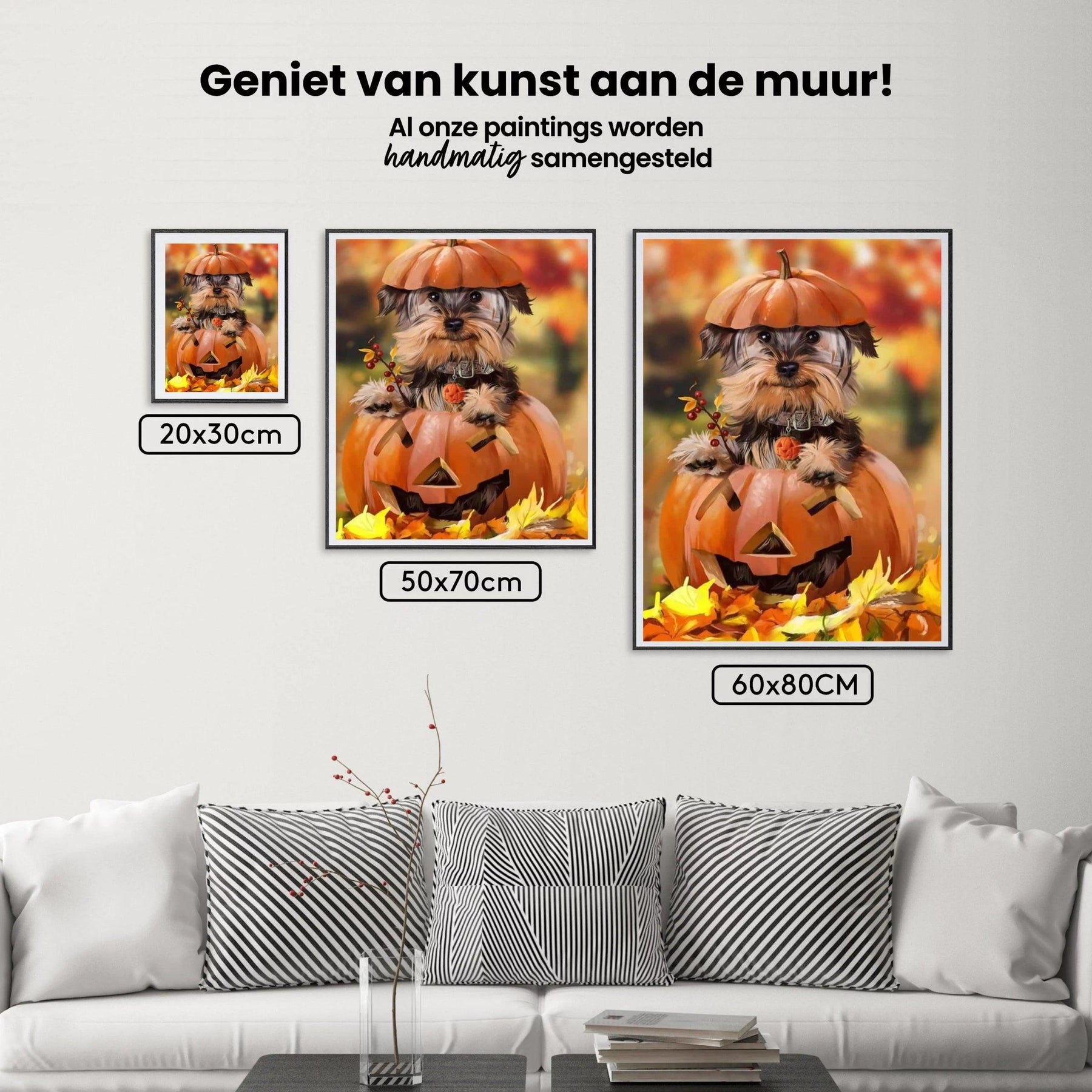 Diamantmaling Hvalp i Græskar - SEOS Shop ®