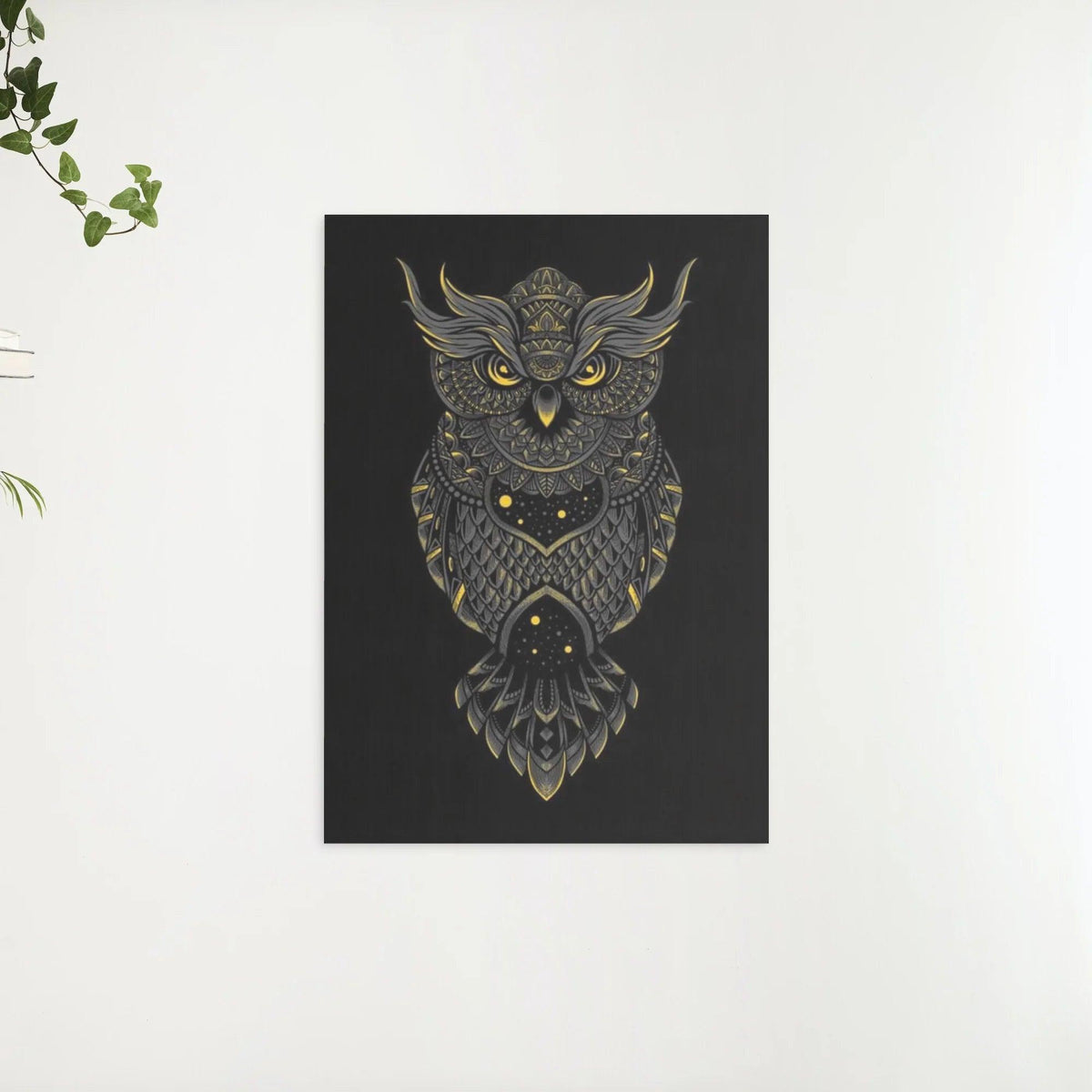 Diamantmaleri Sort og Gul Ugle - SEOS Shop ®