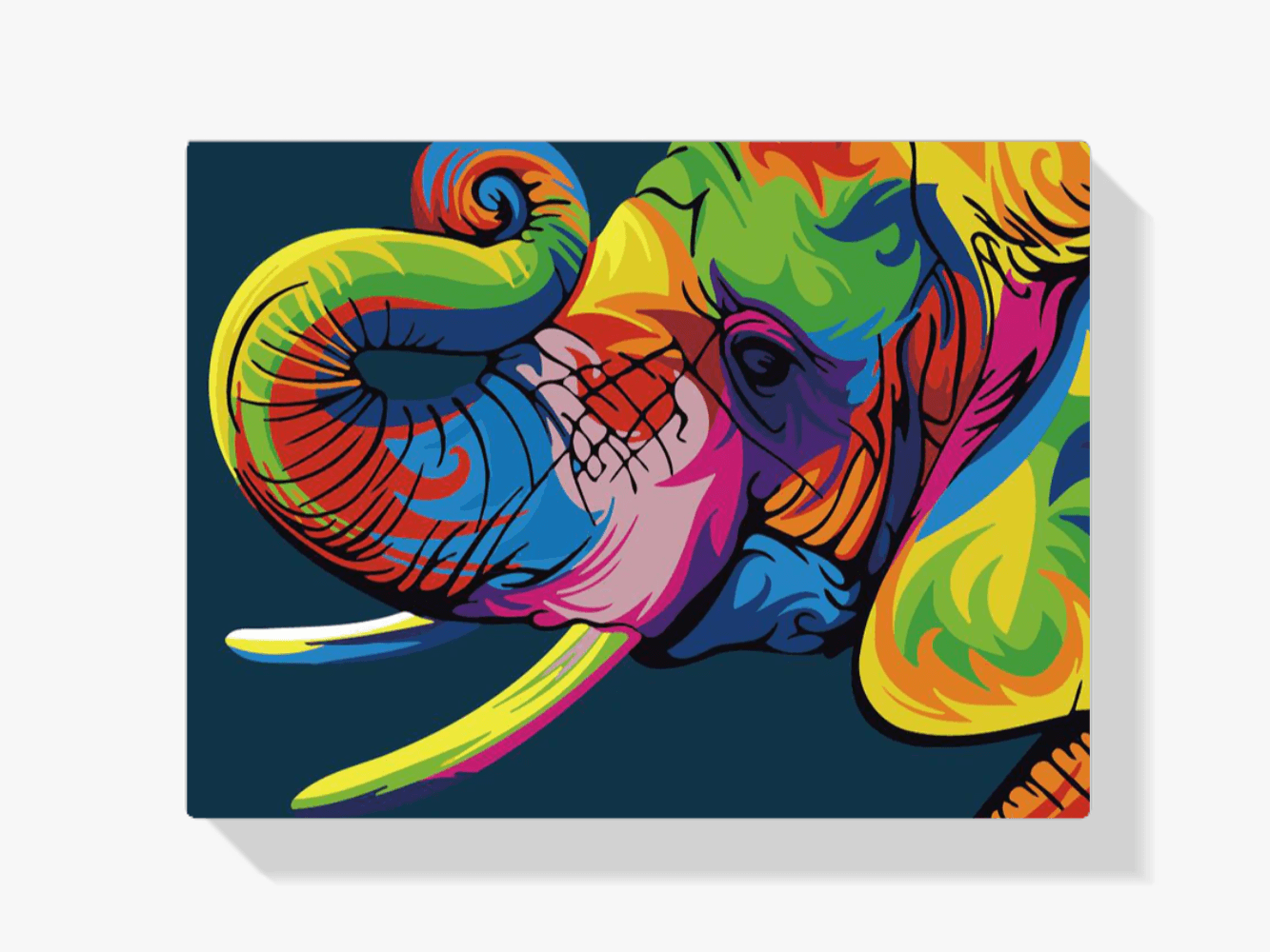 Diamantmaleri - Abstrakt elefant - SEOS®