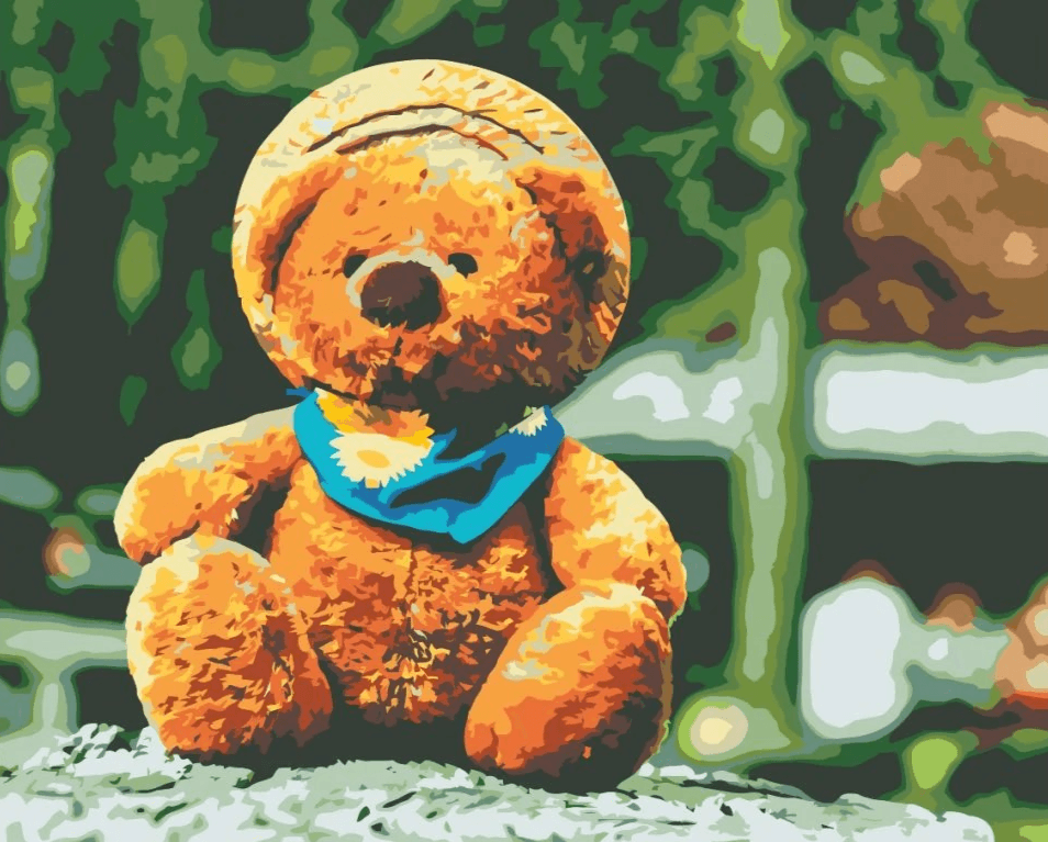 Diamantmaling - Bjørn med hat - SEOS®