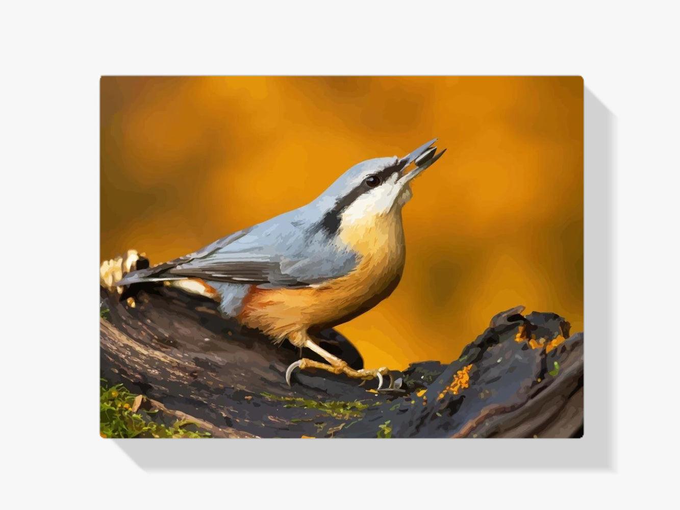 Diamantmaling - Spætmejse på gren - SEOS®