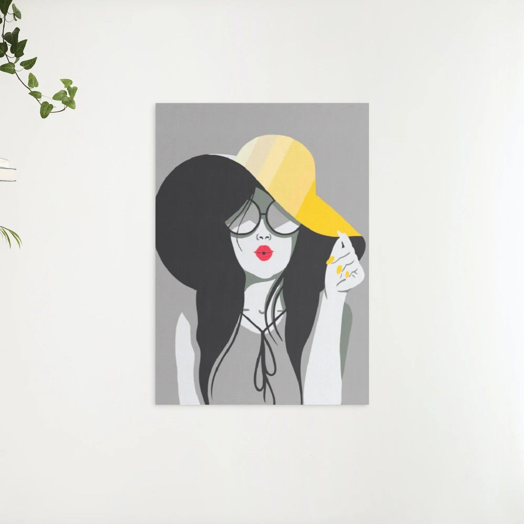 Diamantmaleri - Damen med den gule hat - SEOS Shop ®