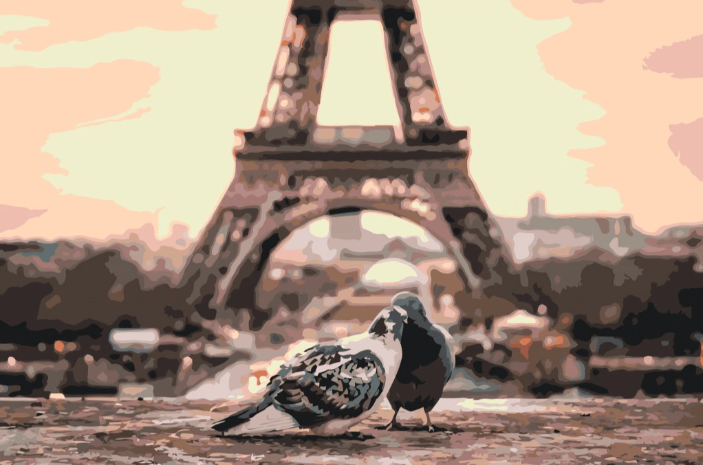 Diamantmaling - Duer i Paris - SEOS®