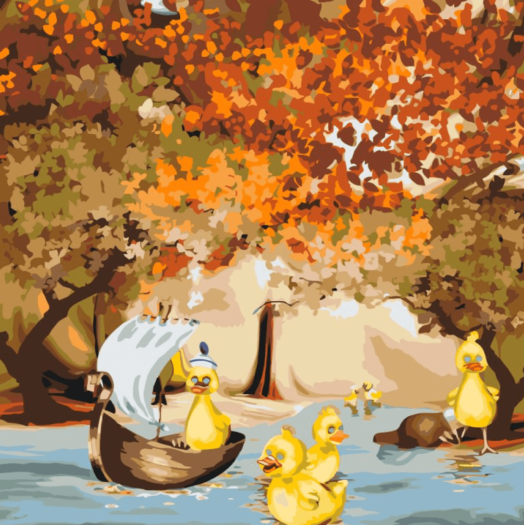 Diamantmaling - Ænder på rejse - SEOS®