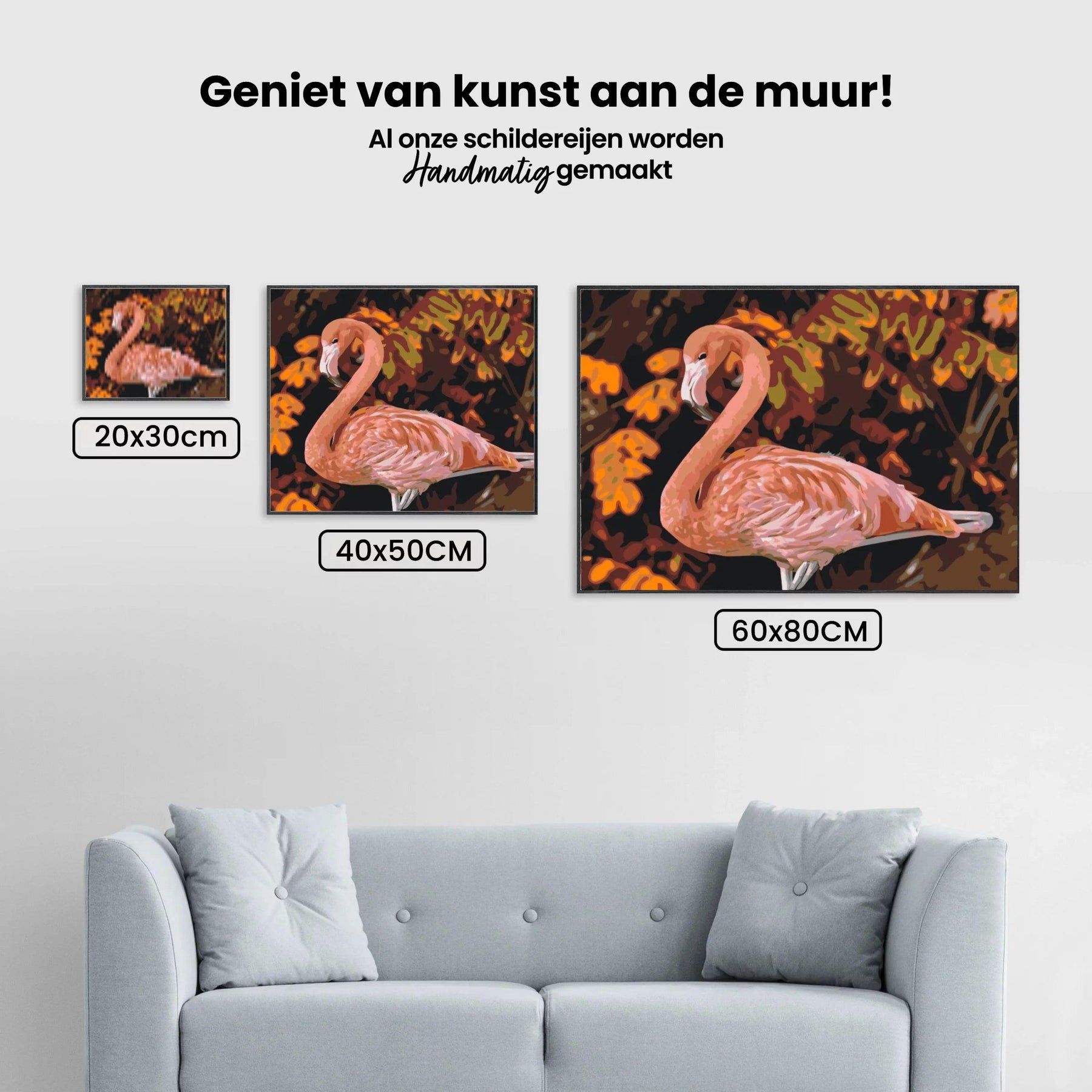 Diamantmaleri - Flamingo i naturen - SEOS®