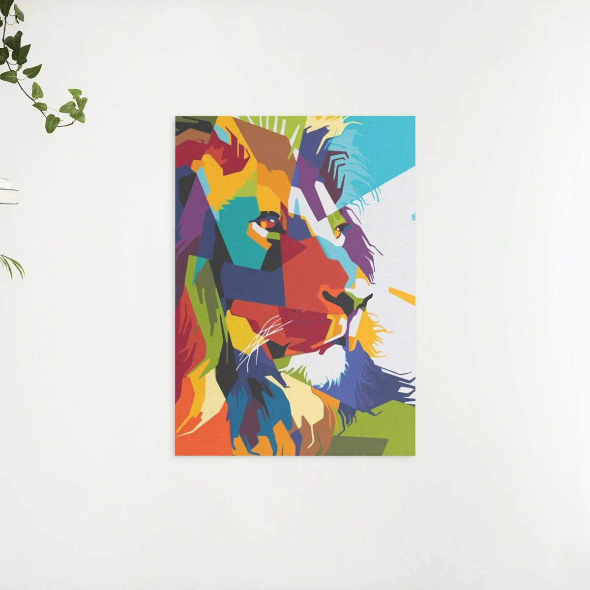 Diamantmaleri - Geometrisk Løve - SEOS®