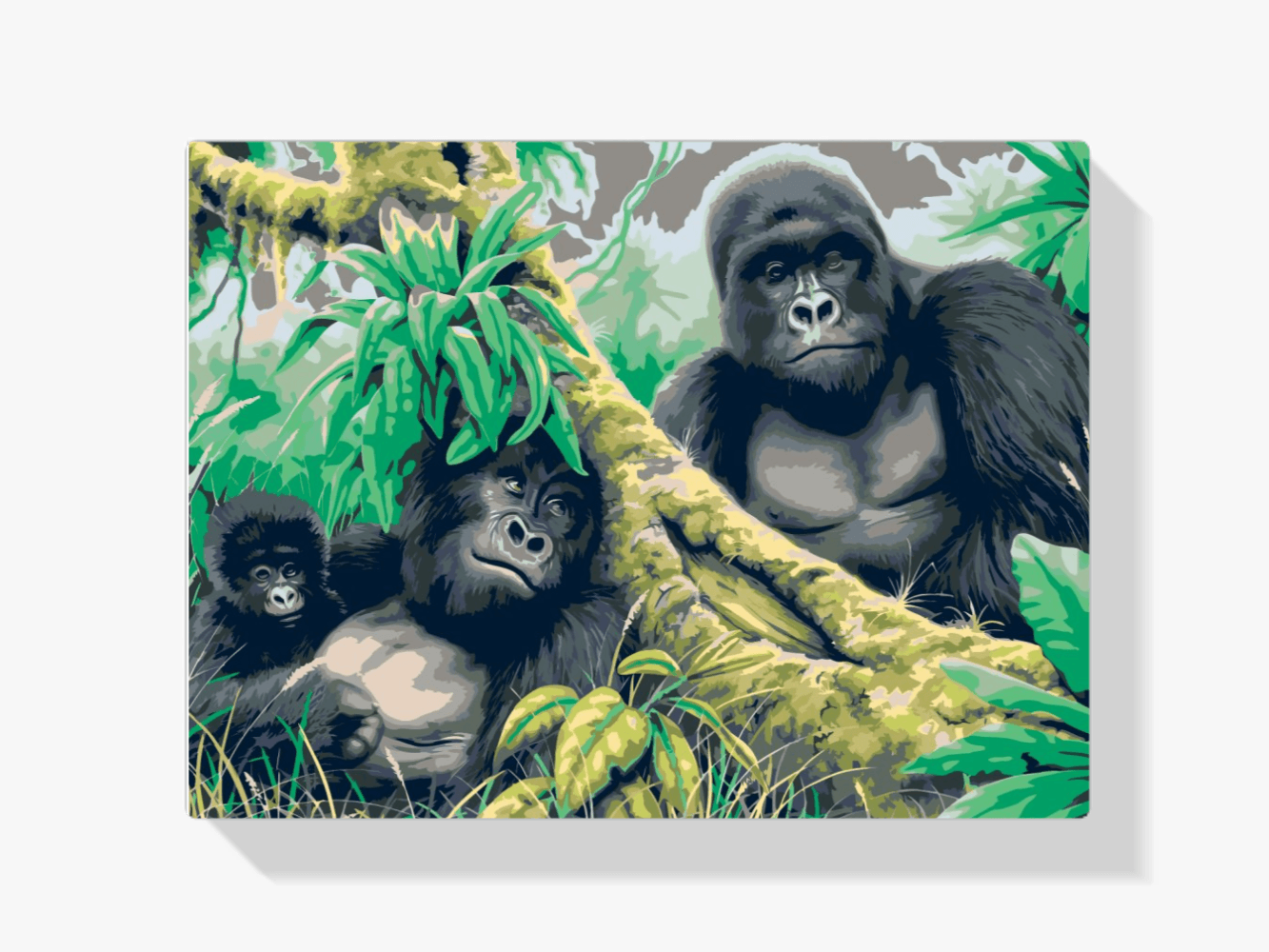 Diamantmaling - Gorillafamilie - SEOS®