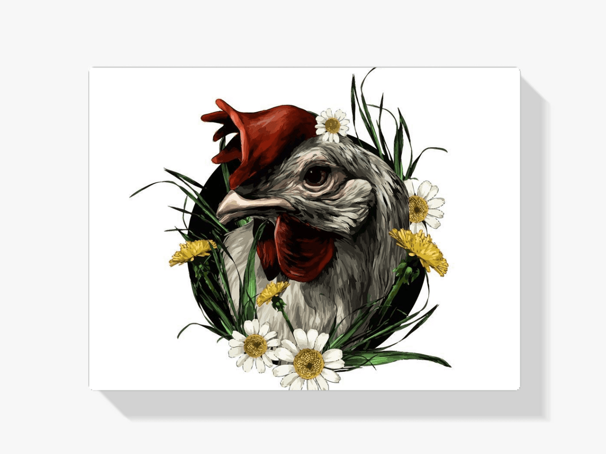 Diamantmaleri - Hane i en blomsterkappe - SEOS®