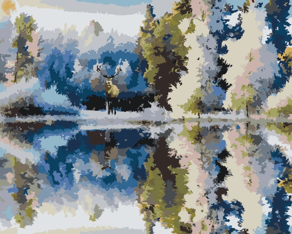 Diamantmaling - Hjort i skoven - SEOS®