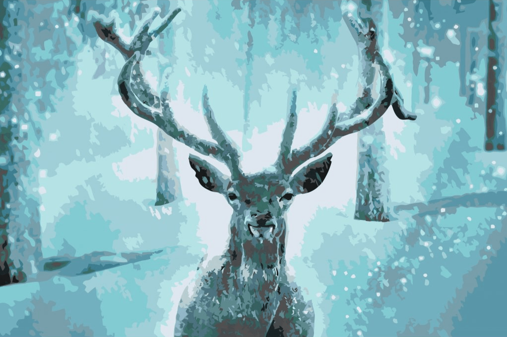 Diamantmaling - Sneklædte rensdyr - SEOS®