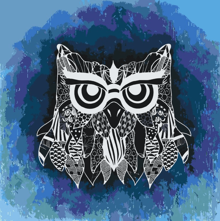 Diamantmaleri - Illustration af en ugle - SEOS