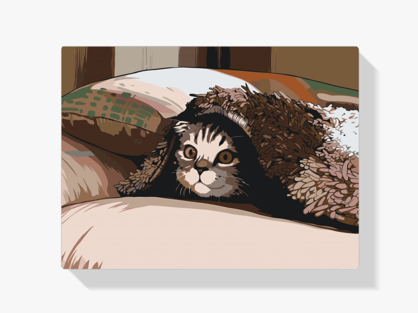 Diamantmaling - Kat under puden - SEOS®