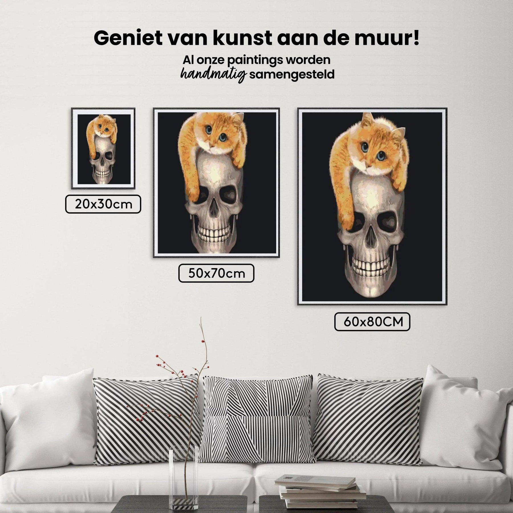 Diamantmaleri - Kat på kraniet - SEOS®