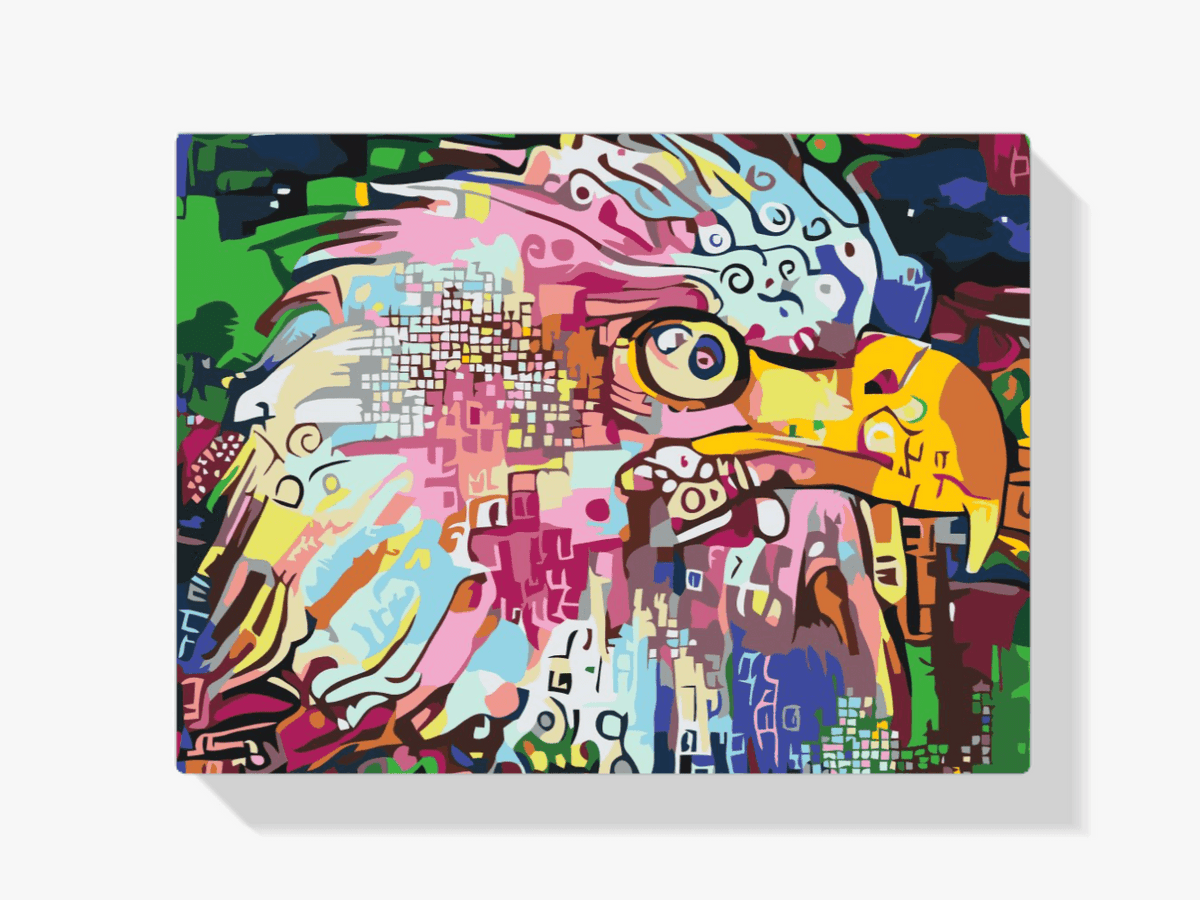 Diamantmaleri - Farverig ørn - SEOS®