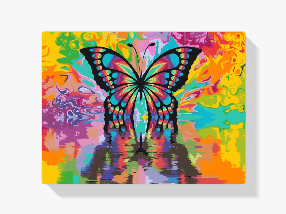 Diamantmaleri - Farverig sommerfugl - SEOS®