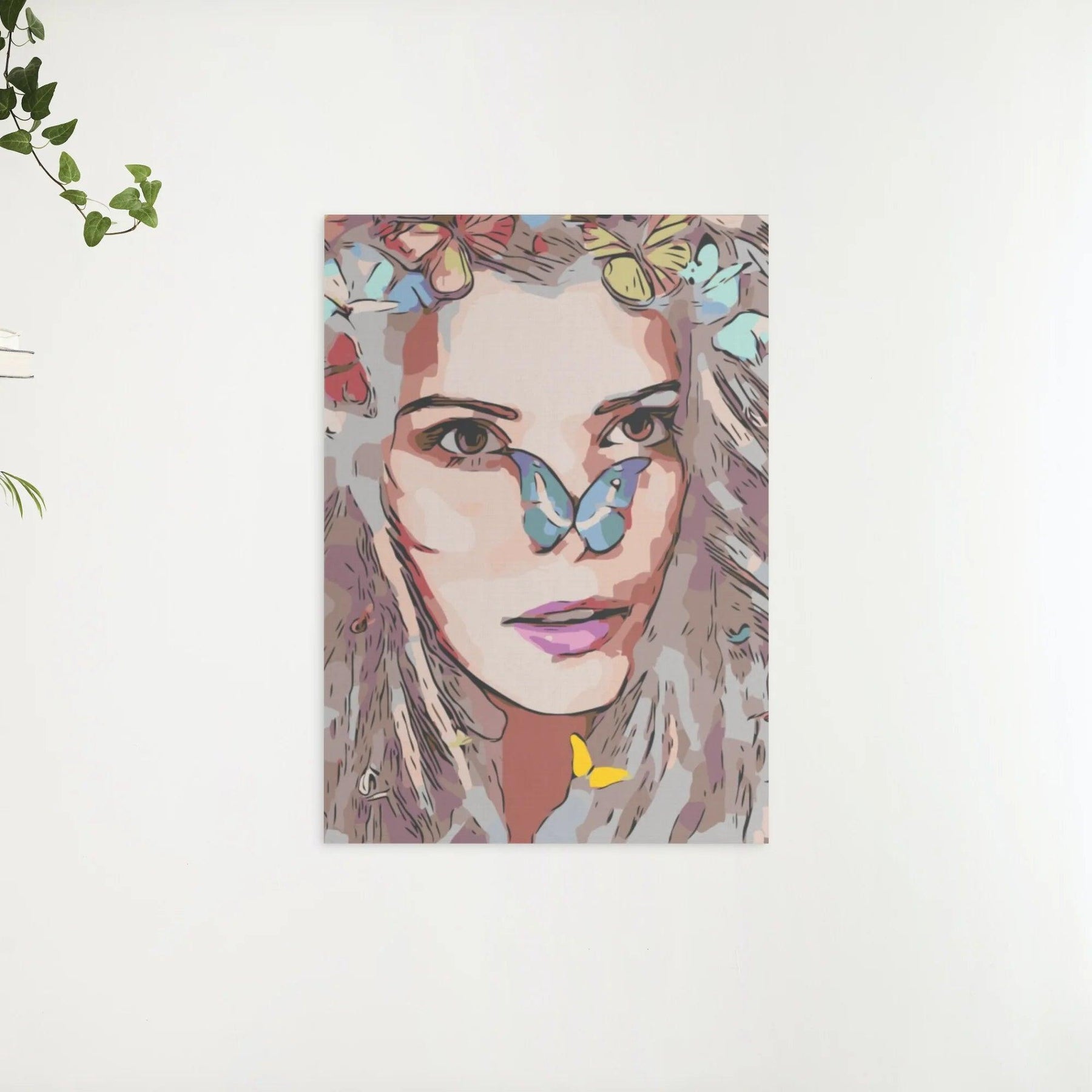 Diamantmaleri - Pige med sommerfugle - SEOS Shop ®