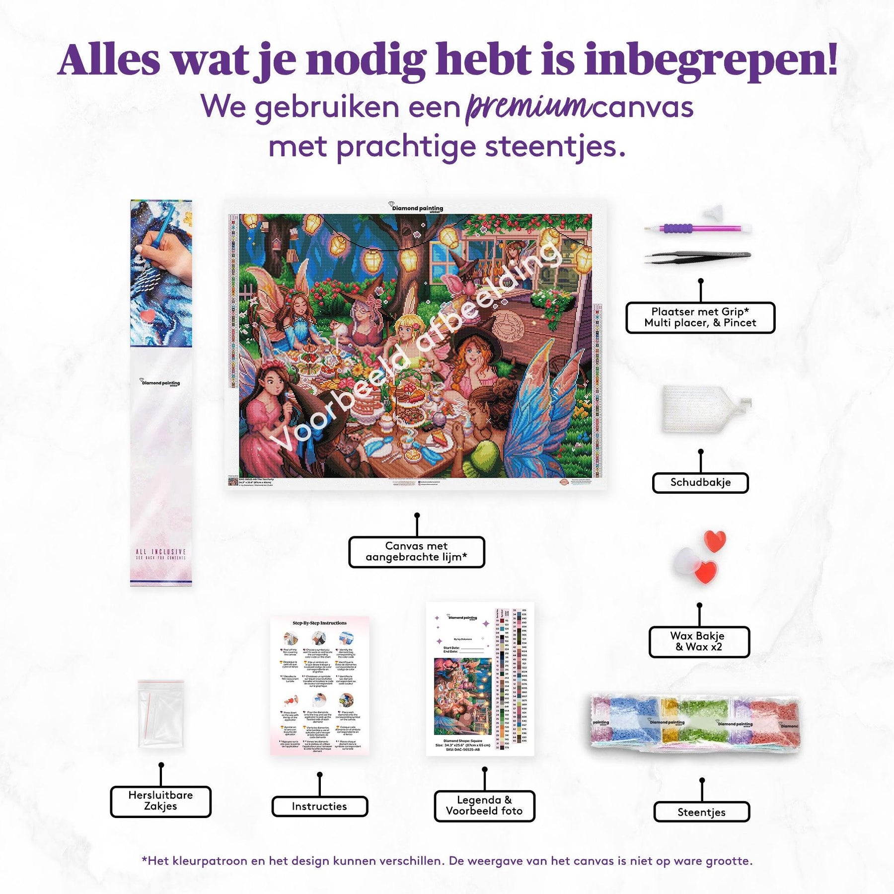 Diamantmaleri - Alperne i solens ly (Sæt med 3) - SEOS Shop ®