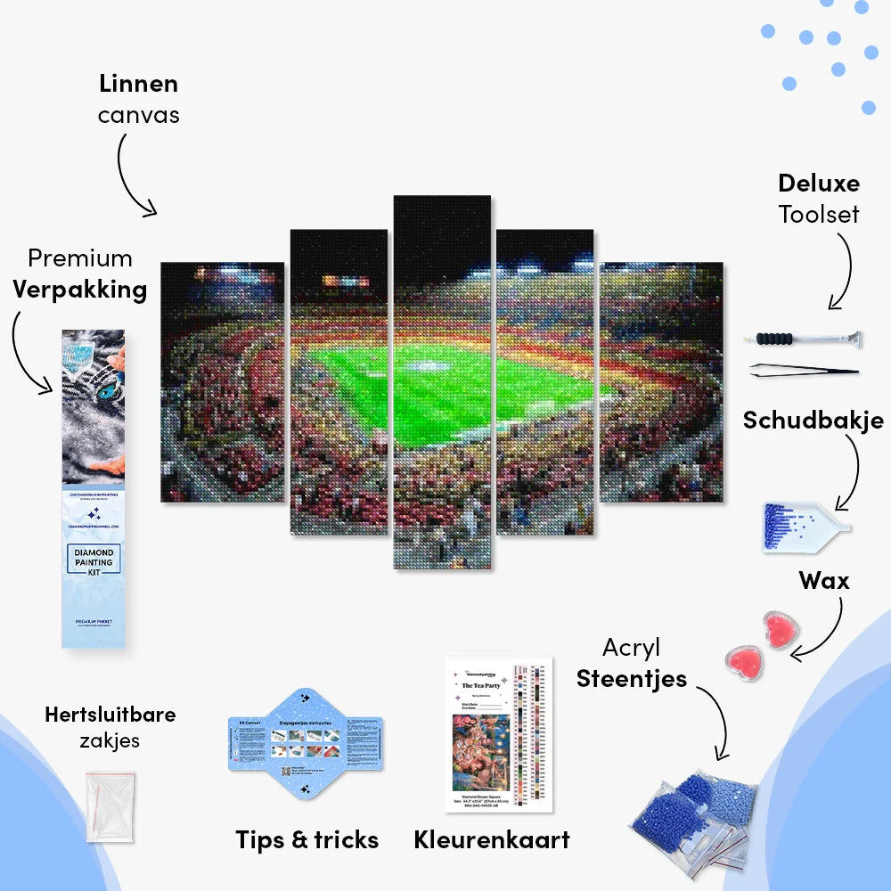 Diamantmaling Barcelona Stadion 5-luge - SEOS Shop ®