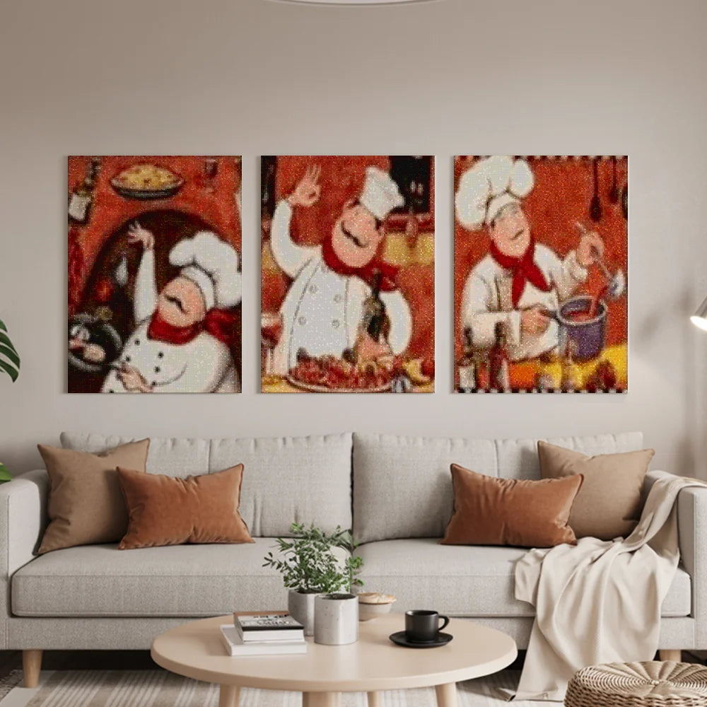 Diamantmaling Kok 3-delt - SEOS Shop ®