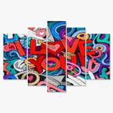 Diamantmaleri Jeg elsker dig 5 dele - SEOS Shop ®