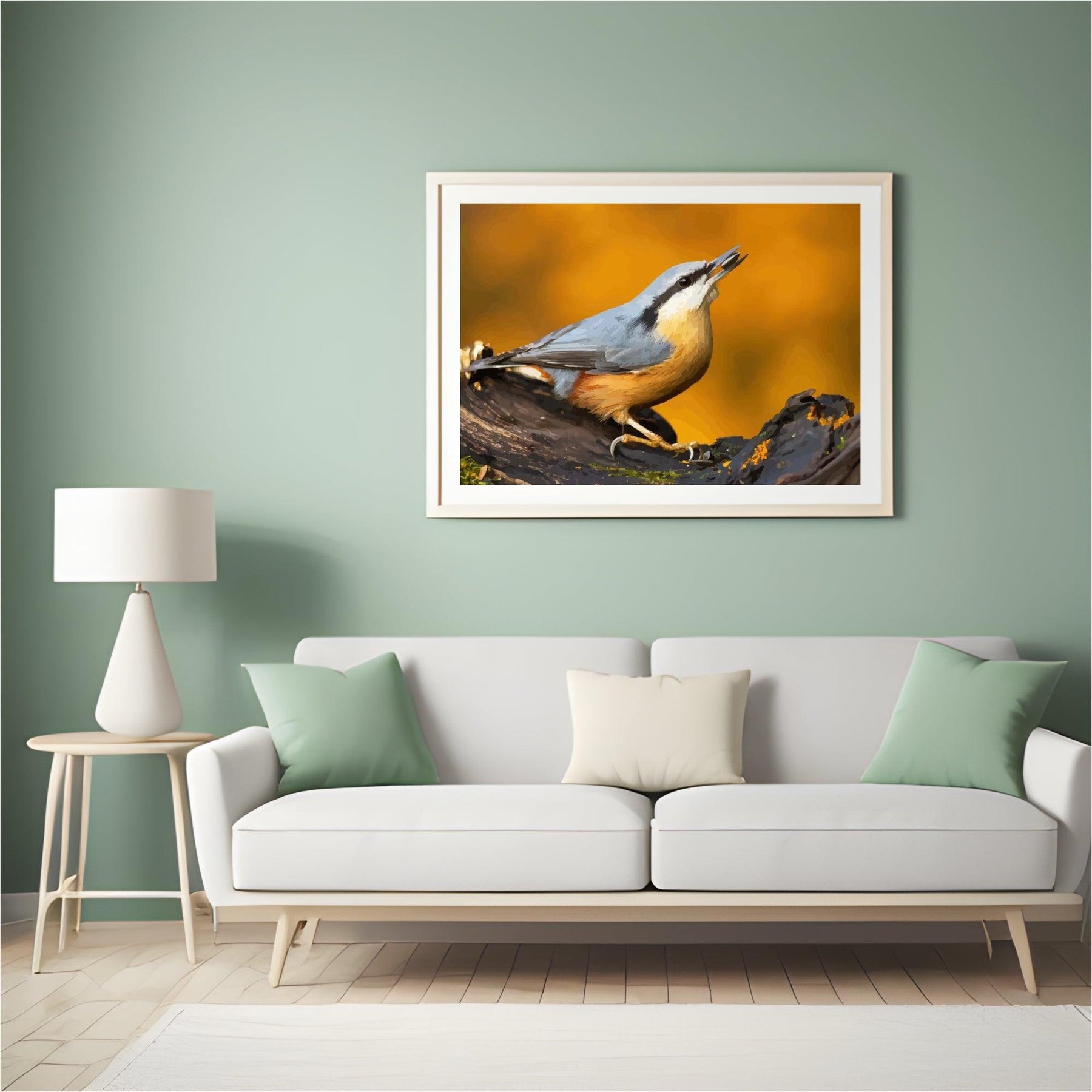 Diamantmaling - Spætmejse på gren - SEOS®