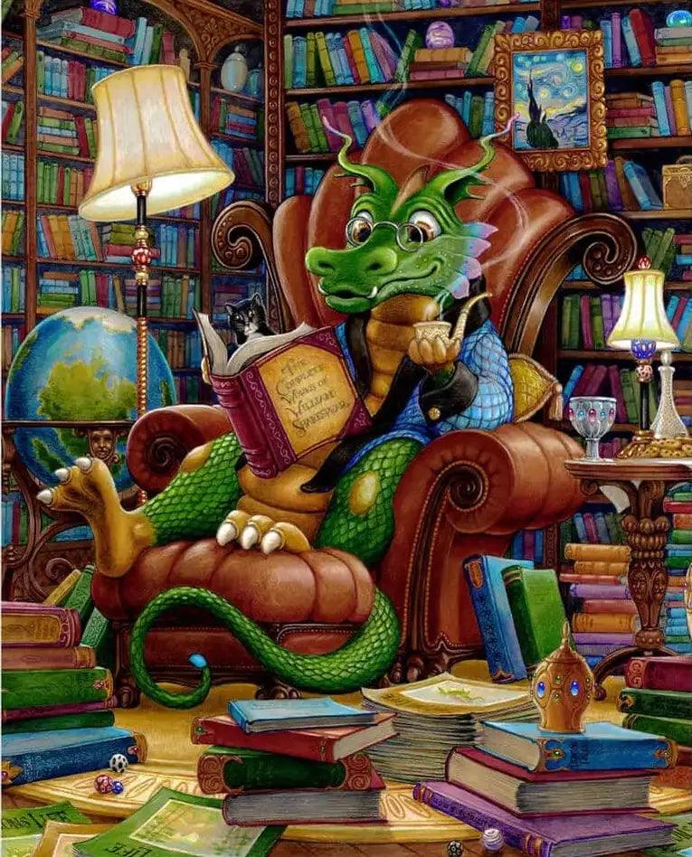 Diamantmaling - Den læsefærdige drage